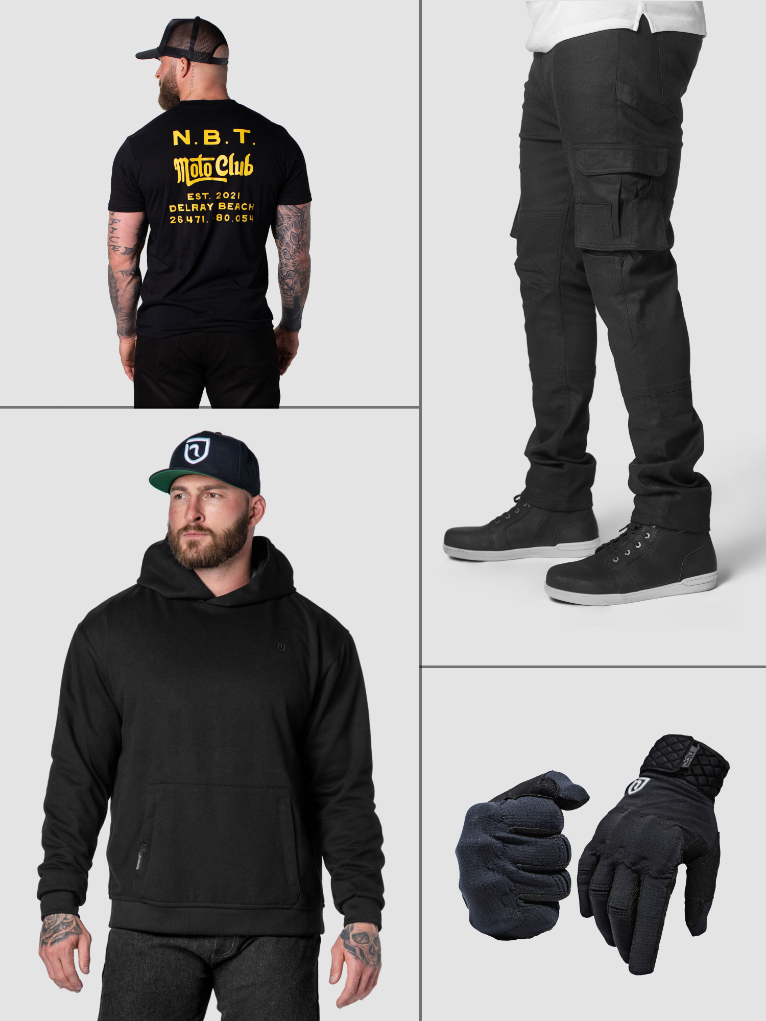 New Rider Bundle- Body Guard Hoodie + LTR Cargo + Graphic Tee + Gloves