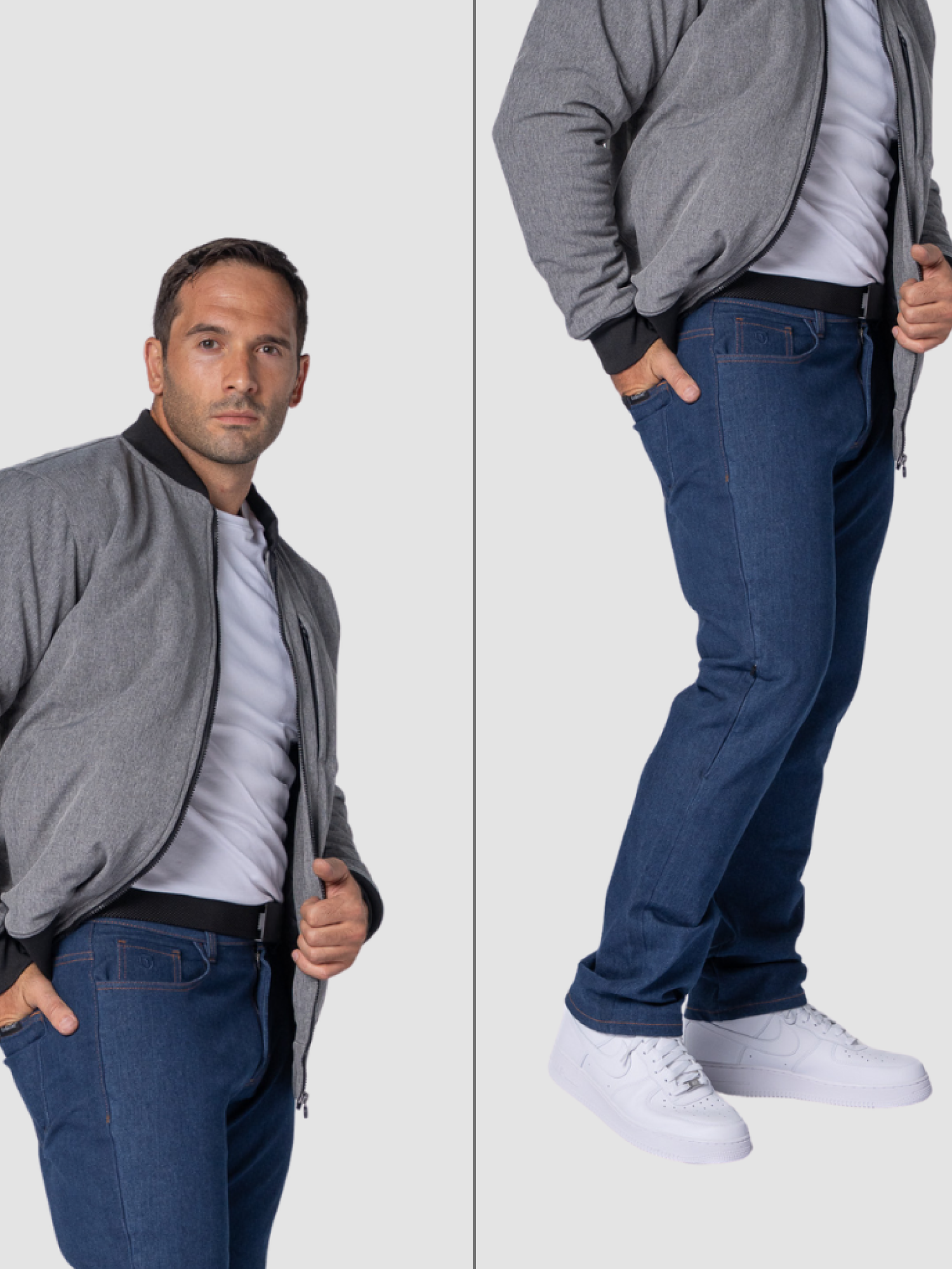 Bomber Jacket + Stalwart Straight Leg Jean Bundle