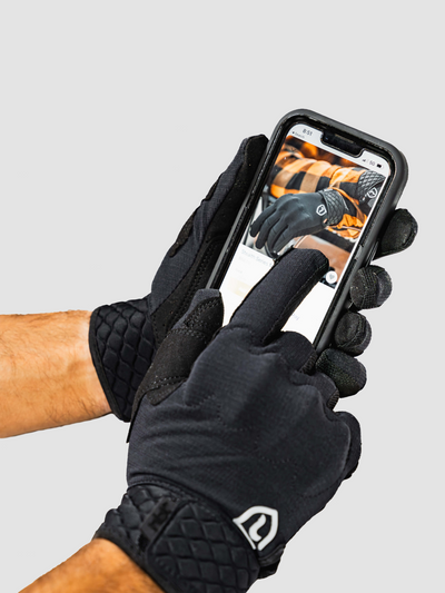 getting tough handschuhe WHS Stealth Series Moto Gloves, Black / M/L