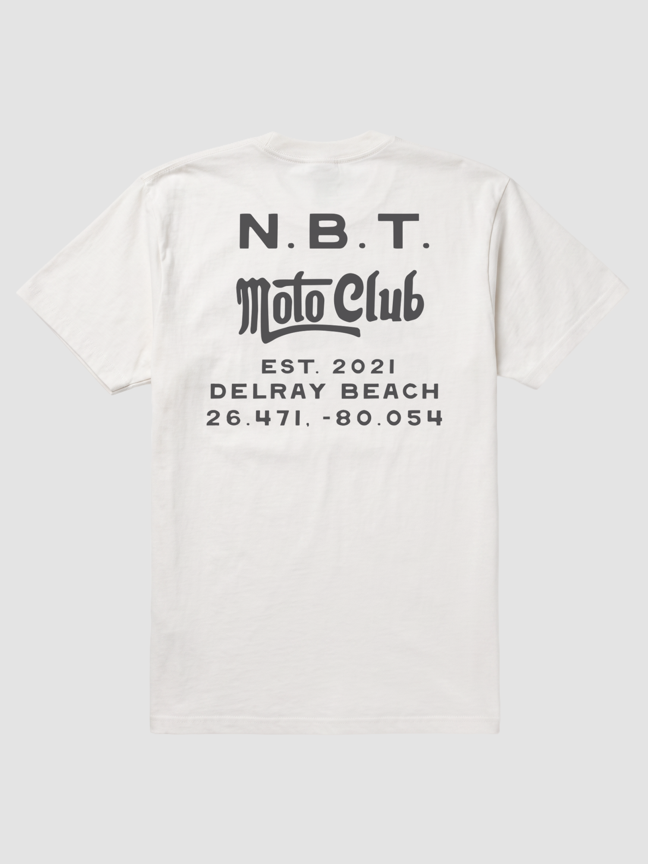 Men's Moto Club Graphic Tee - Bone White