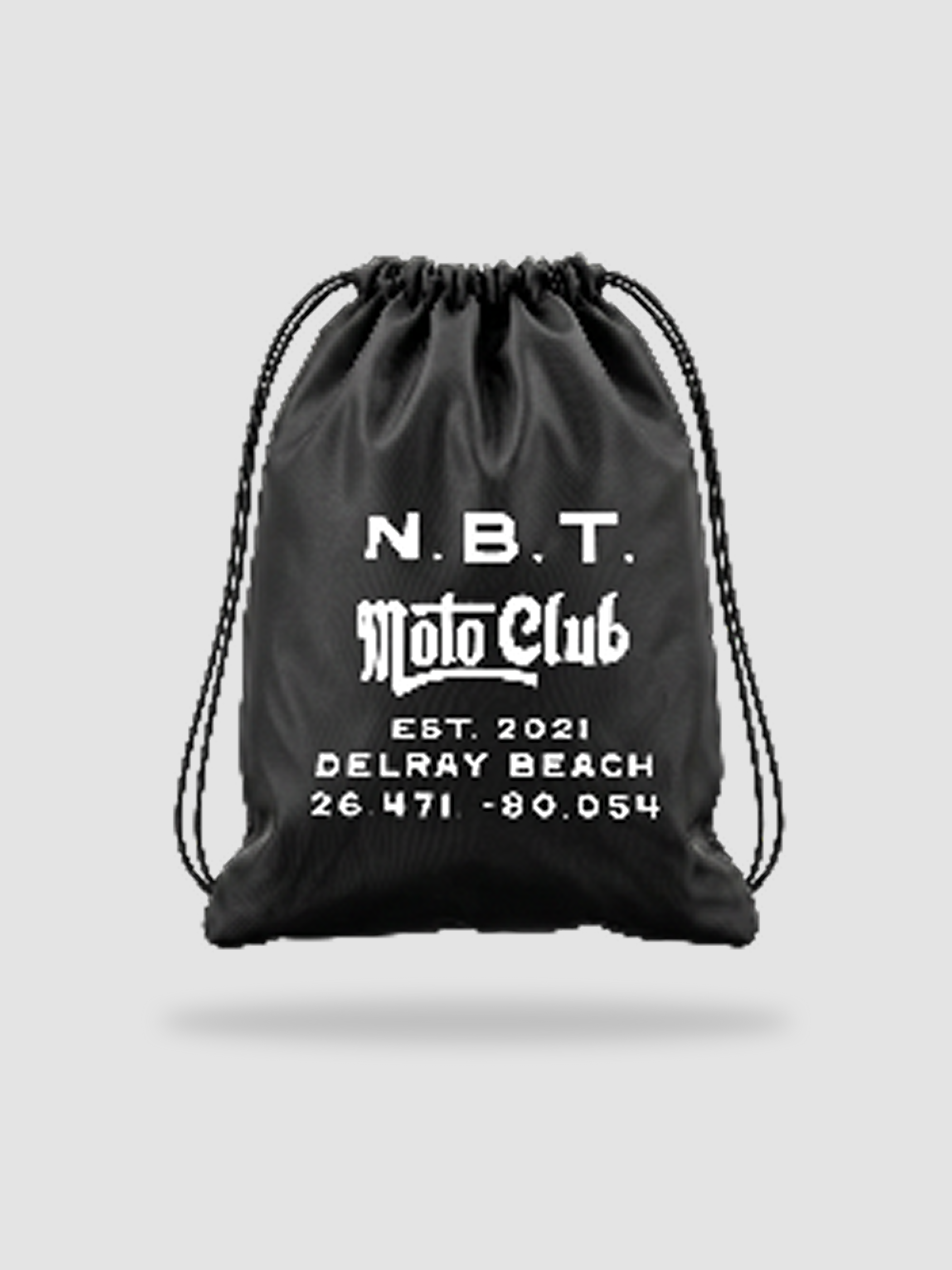 Moto Club Drawstring Bag