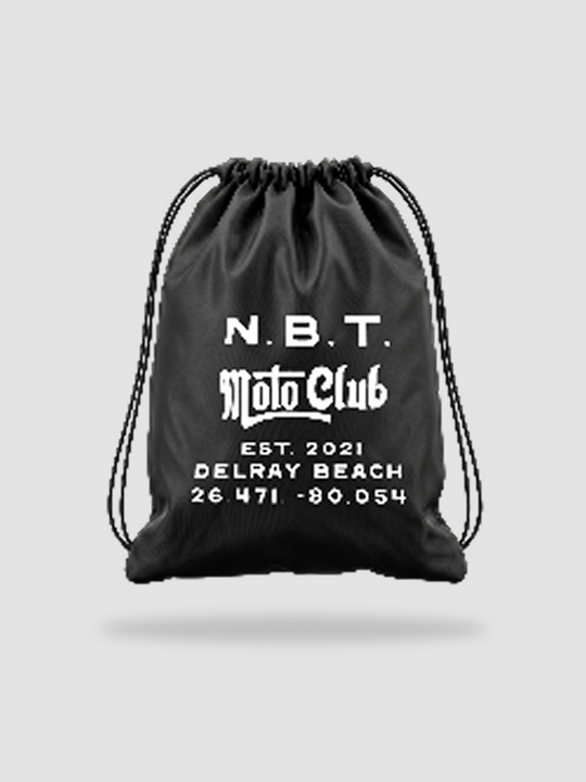 Moto Club Drawstring Bag