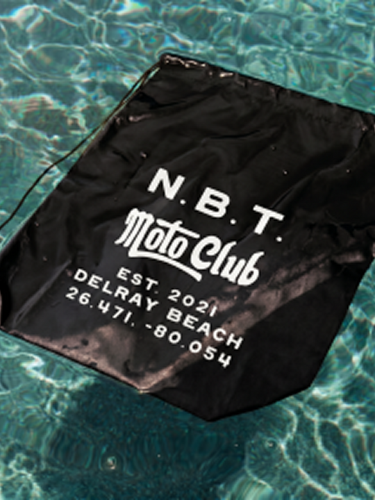 Moto Club Drawstring Bag