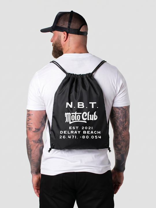 Moto Club Drawstring Bag