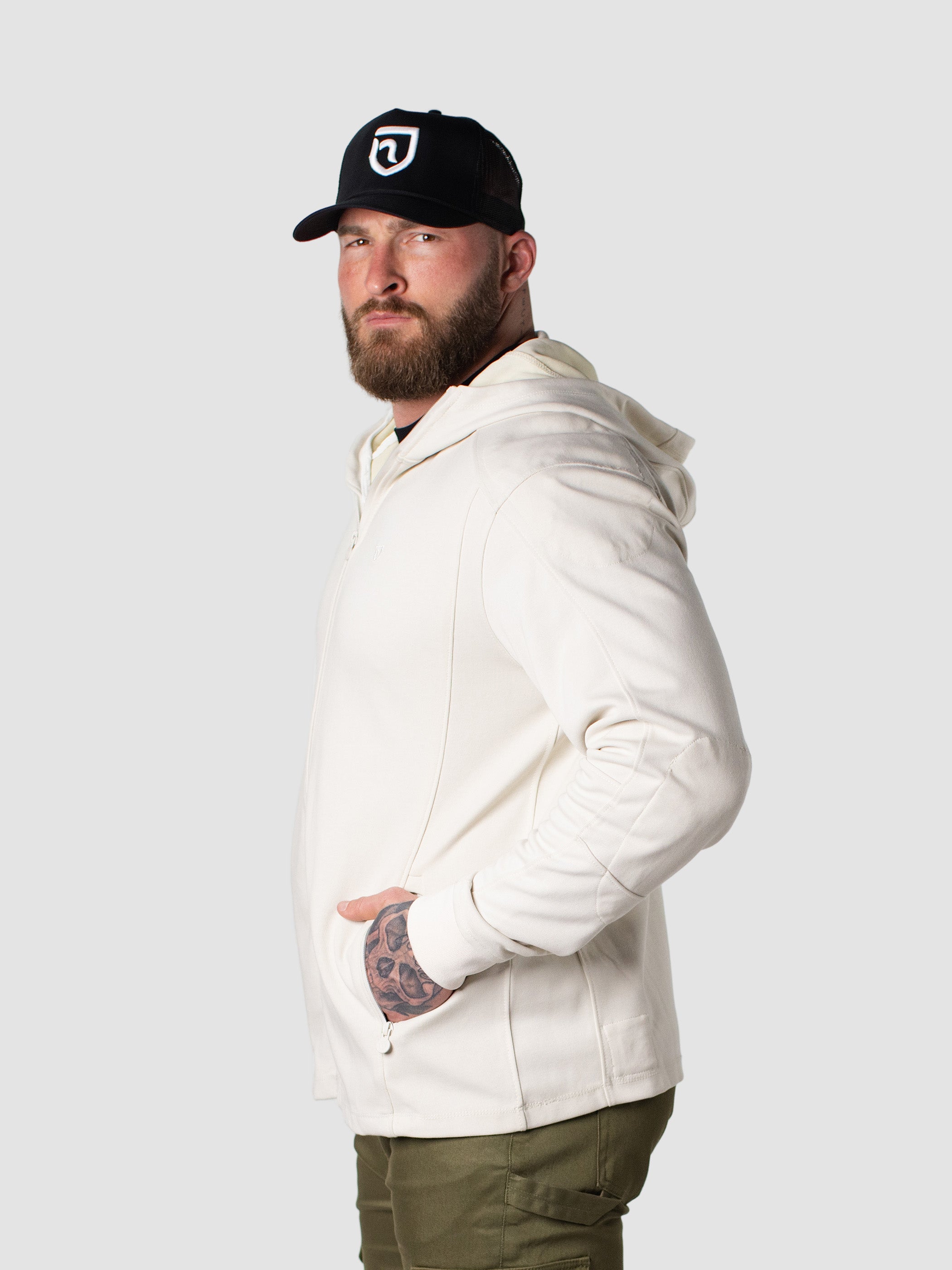 Armored Motorcycle Full Zip Hoodie - Ultimate Protection & Style