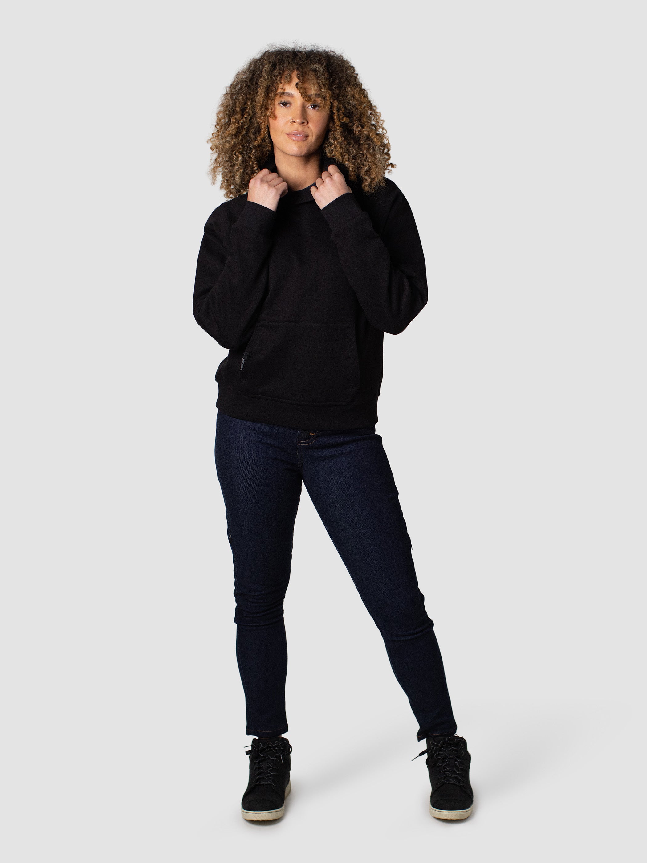 Women's Body Guard Hoodie-Black