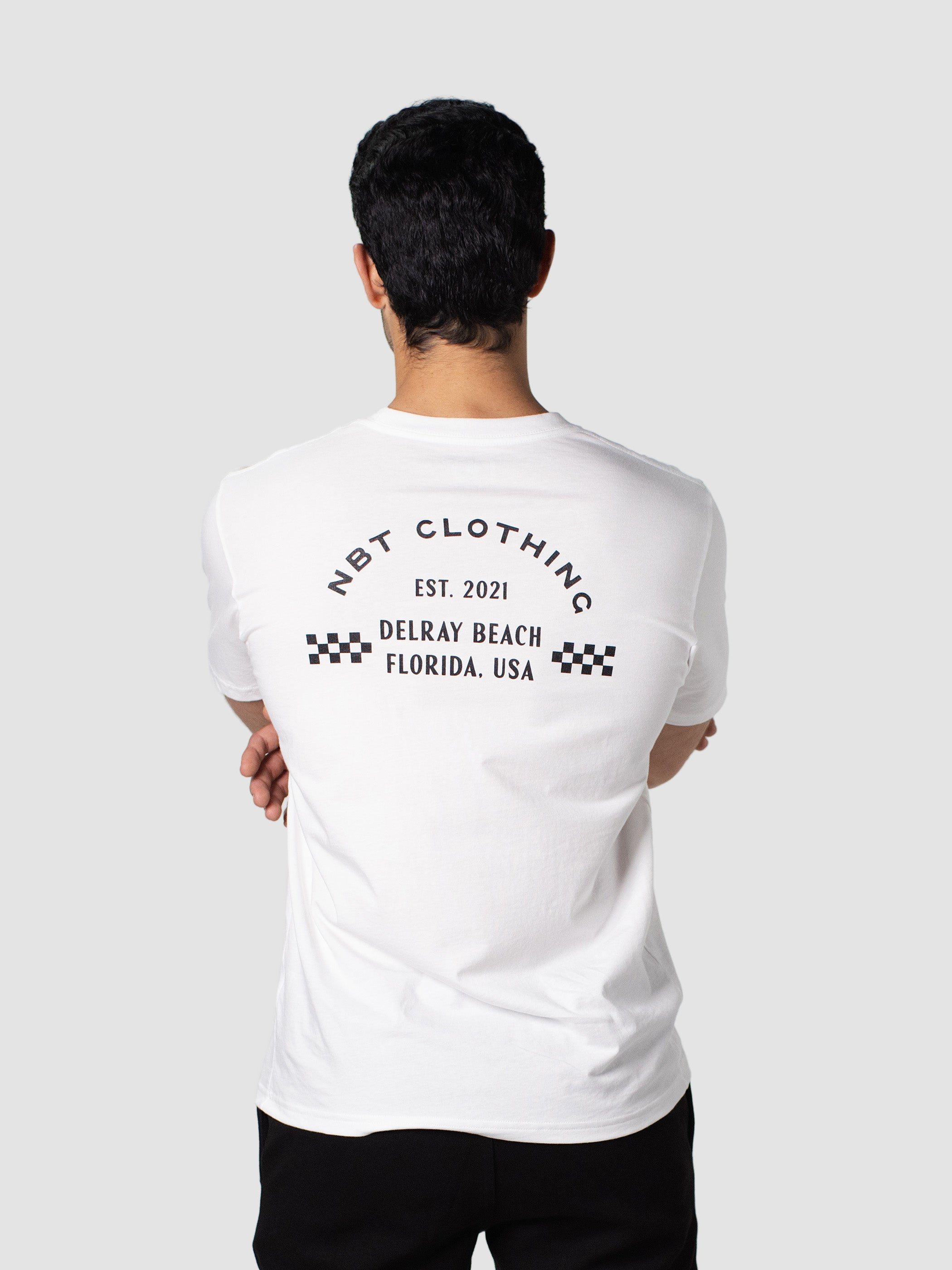 Men's Racing Stripe Logo Graphic Tee