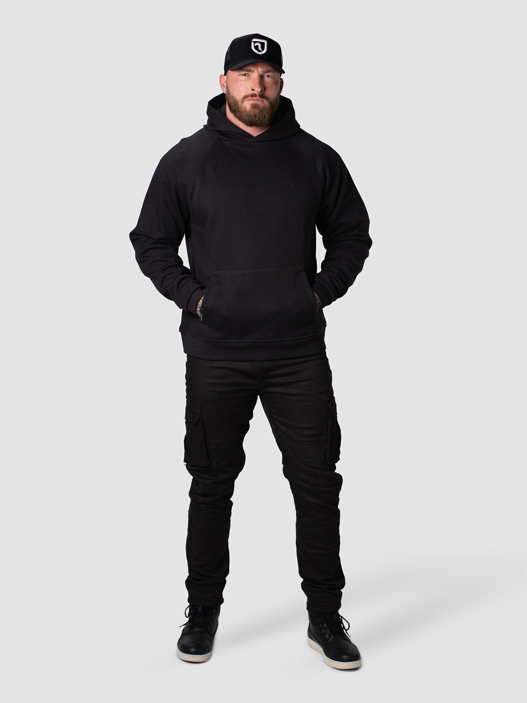 bikers gear hoodie Armored Motorcycle Hoodie - Ultimate Protection & Style