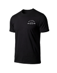 Men's Racing Stripe Logo Graphic Tee - Black