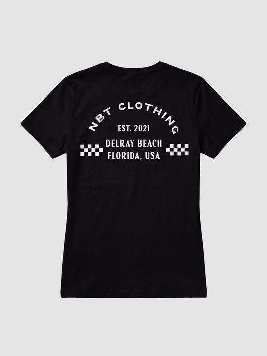 Women's Racing Stripe Logo Graphic Tee