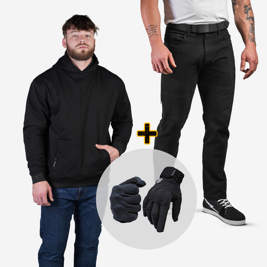 Stealth Bundle- Stalwart Jean + Body Guard Hoodie + Gloves
