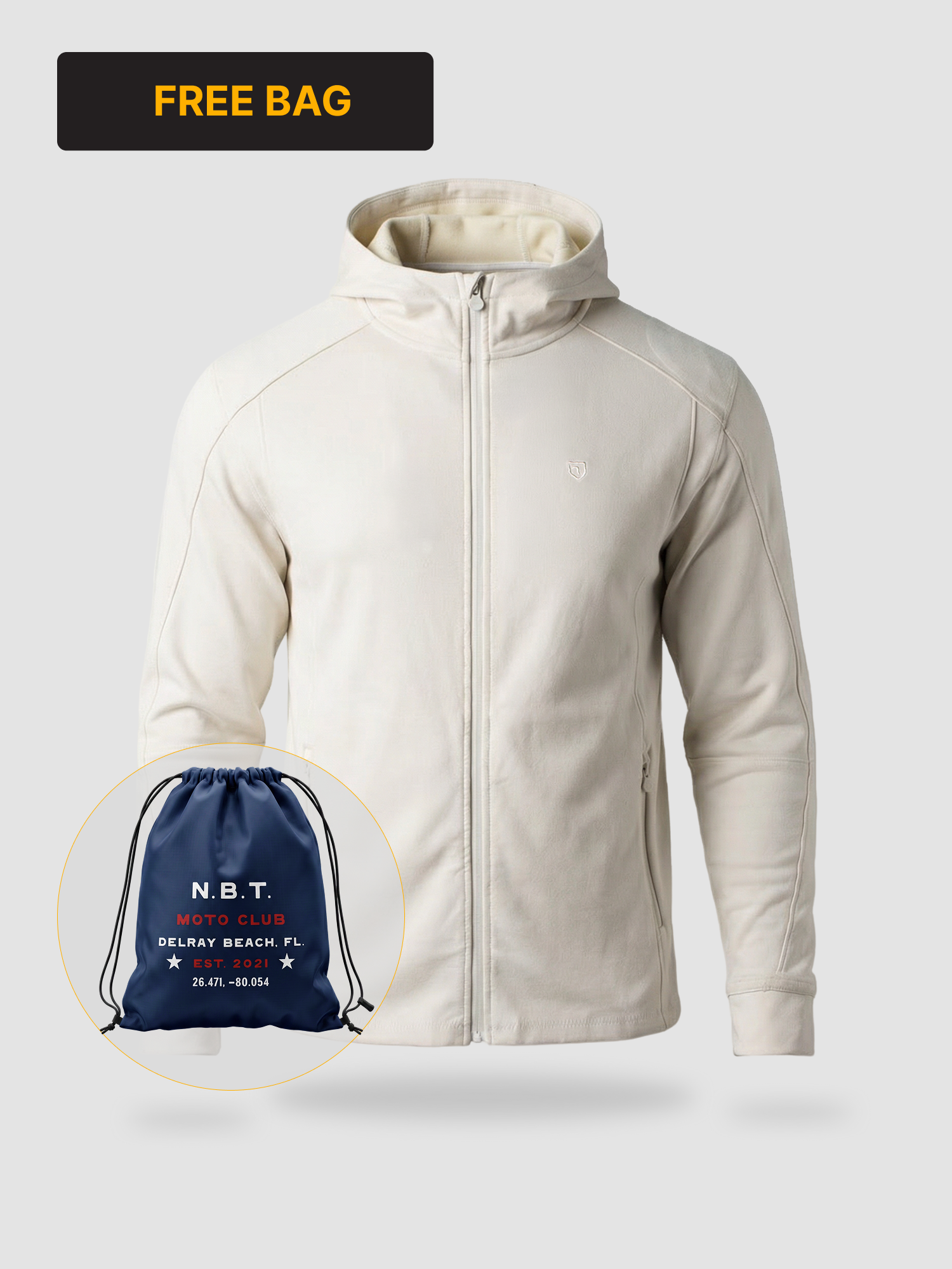 Body Guard Zip Hoodie + Bag Pack