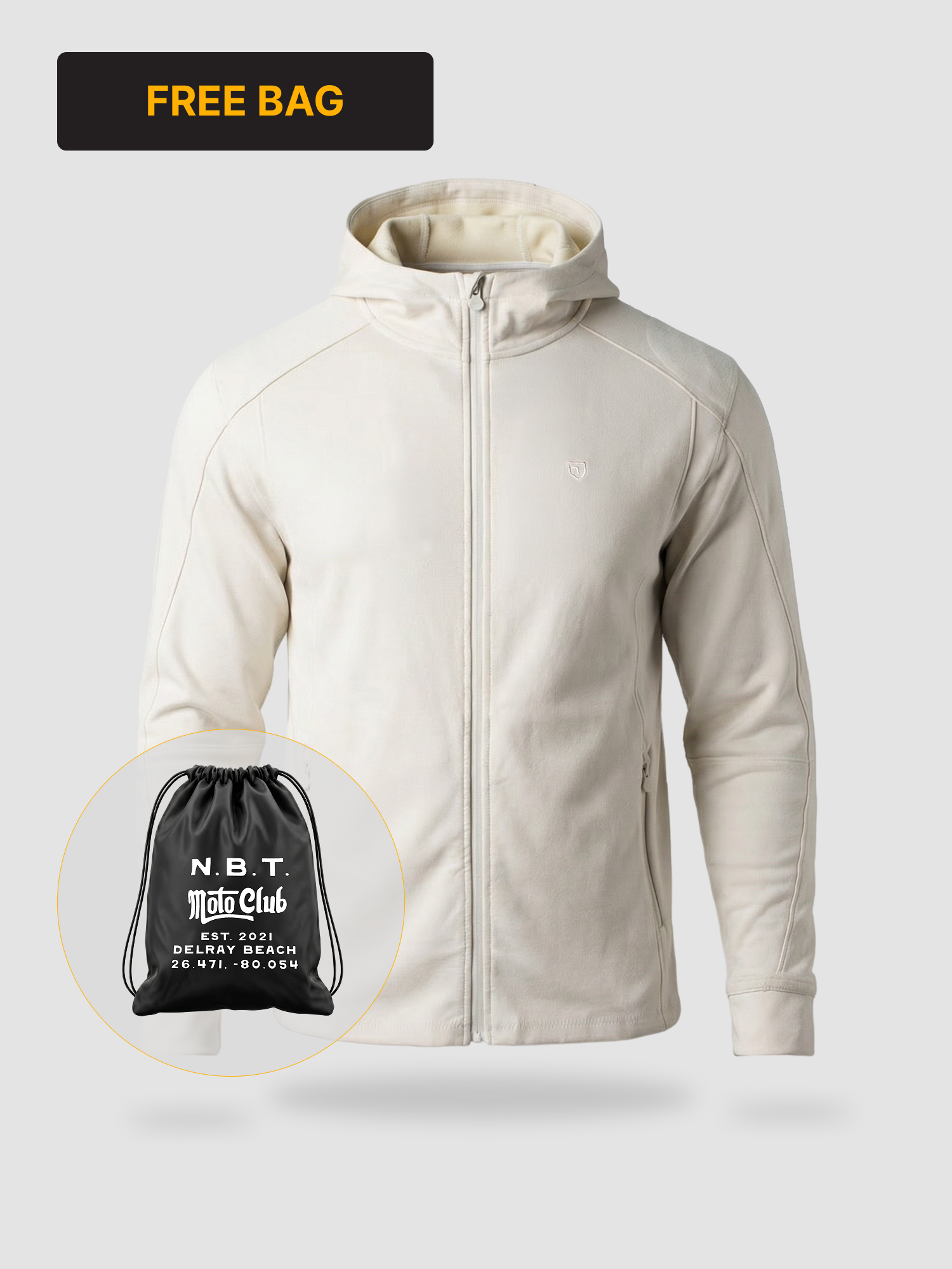 Body Guard Zip Hoodie + Moto Club Bag Pack